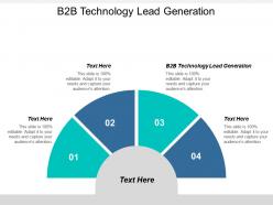 B2b technology lead generation ppt powerpoint presentation gallery outline cpb
