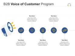 B2B Voice Of Customer Program Infographic Template