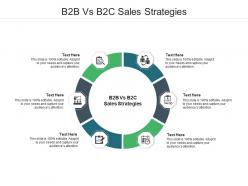 B2b vs b2c sales strategies ppt powerpoint presentation slides sample cpb