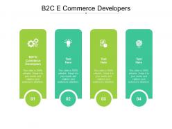 B2c e commerce developers ppt powerpoint presentation outline professional cpb
