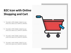 B2c Icon With Online Shopping And Cart