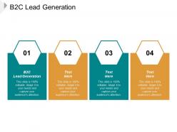 B2c lead generation ppt powerpoint presentation ideas file formats cpb