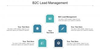 B2C Lead Management Ppt Powerpoint Presentation Icon Deck Cpb