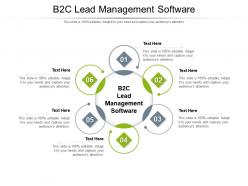 B2c lead management software ppt powerpoint presentation gallery model cpb