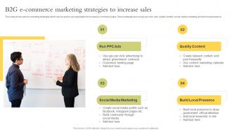 B2g Ecommerce Marketing Strategies To Increase Sales