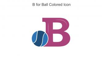 B For Ball Colored Icon In Powerpoint Pptx Png And Editable Eps Format