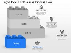 Ba lego blocks for business process flow powerpoint template