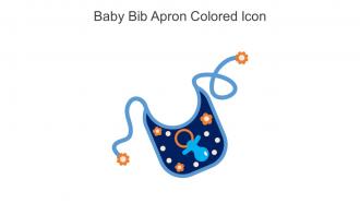 Baby Bib Apron Colored Icon In Powerpoint Pptx Png And Editable Eps Format