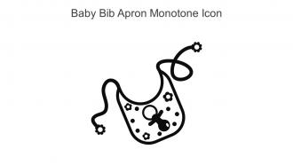Baby Bib Apron Monotone Icon In Powerpoint Pptx Png And Editable Eps Format