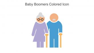 Baby Boomers Colored Icon in powerpoint pptx png and editable eps format