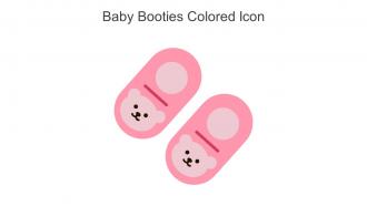 Baby Booties Colored Icon In Powerpoint Pptx Png And Editable Eps Format