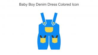 Baby Boy Denim Dress Colored Icon In Powerpoint Pptx Png And Editable Eps Format