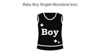 Baby Boy Singlet Monotone Icon In Powerpoint Pptx Png And Editable Eps Format