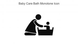 Baby Care Bath Monotone Icon In Powerpoint Pptx Png And Editable Eps Format
