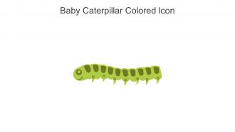 Baby Caterpillar Colored Icon In Powerpoint Pptx Png And Editable Eps Format