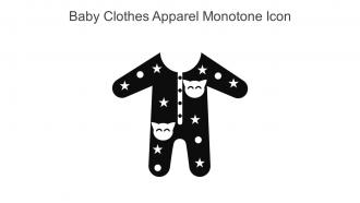 Baby Clothes Apparel Monotone Icon In Powerpoint Pptx Png And Editable Eps Format
