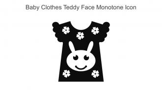 Baby Clothes Teddy Face Monotone Icon In Powerpoint Pptx Png And Editable Eps Format