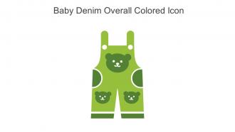 Baby Denim Overall Colored Icon In Powerpoint Pptx Png And Editable Eps Format