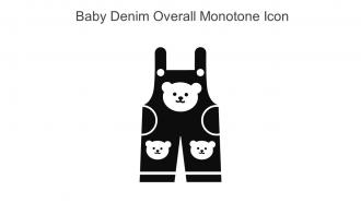 Baby Denim Overall Monotone Icon In Powerpoint Pptx Png And Editable Eps Format