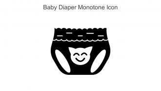 Baby Diaper Monotone Icon In Powerpoint Pptx Png And Editable Eps Format