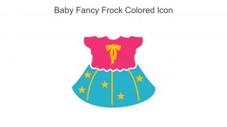 Baby Fancy Frock Colored Icon In Powerpoint Pptx Png And Editable Eps Format