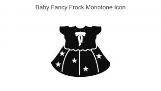 Baby Fancy Frock Monotone Icon In Powerpoint Pptx Png And Editable Eps Format