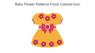 Baby Flower Patterns Frock Colored Icon In Powerpoint Pptx Png And Editable Eps Format