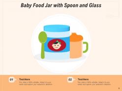 Baby Food Symbol Plastic Handle Glass Person Selective