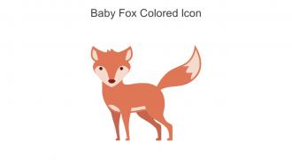 Baby Fox Colored Icon In Powerpoint Pptx Png And Editable Eps Format