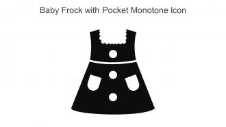 Baby Frock With Pocket Monotone Icon In Powerpoint Pptx Png And Editable Eps Format