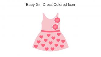 Baby Girl Dress Colored Icon In Powerpoint Pptx Png And Editable Eps Format