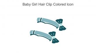 Baby Girl Hair Clip Colored Icon In Powerpoint Pptx Png And Editable Eps Format