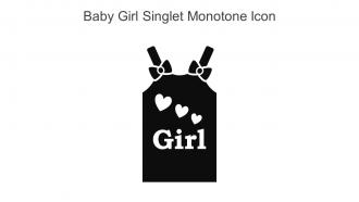 Baby Girl Singlet Monotone Icon In Powerpoint Pptx Png And Editable Eps Format