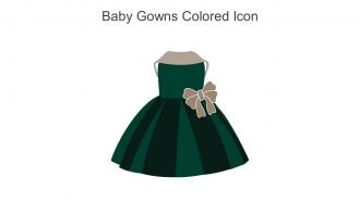 Baby Gowns Colored Icon In Powerpoint Pptx Png And Editable Eps Format