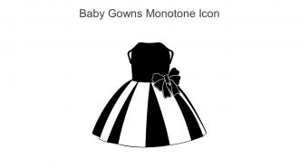 Baby Gowns Monotone Icon In Powerpoint Pptx Png And Editable Eps Format