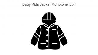 Baby Kids Jacket Monotone Icon In Powerpoint Pptx Png And Editable Eps Format