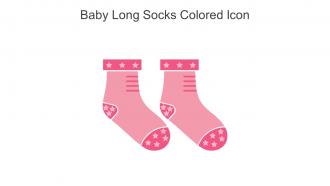 Baby Long Socks Colored Icon In Powerpoint Pptx Png And Editable Eps Format