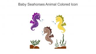 Baby Seahorses Animal Colored Icon In Powerpoint Pptx Png And Editable Eps Format