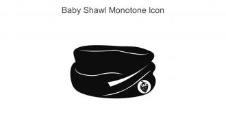 Baby Shawl Monotone Icon In Powerpoint Pptx Png And Editable Eps Format