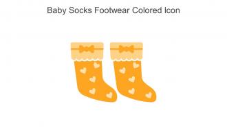 Baby Socks Footwear Colored Icon In Powerpoint Pptx Png And Editable Eps Format