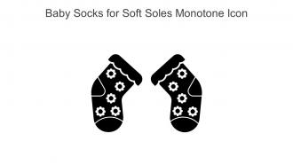 Baby Socks For Soft Soles Monotone Icon In Powerpoint Pptx Png And Editable Eps Format