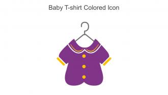 Baby T Shirt Colored Icon In Powerpoint Pptx Png And Editable Eps Format