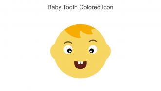 Baby Tooth Colored Icon In Powerpoint Pptx Png And Editable Eps Format