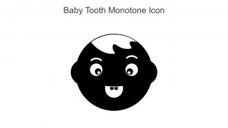 Baby Tooth Monotone Icon In Powerpoint Pptx Png And Editable Eps Format