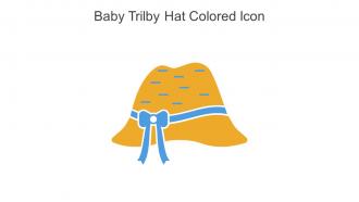 Baby Trilby Hat Colored Icon In Powerpoint Pptx Png And Editable Eps Format