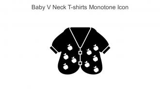 Baby V Neck T Shirts Monotone Icon In Powerpoint Pptx Png And Editable Eps Format