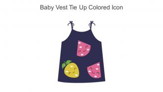 Baby Vest Tie Up Colored Icon In Powerpoint Pptx Png And Editable Eps Format