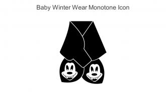 Baby Winter Wear Monotone Icon In Powerpoint Pptx Png And Editable Eps Format