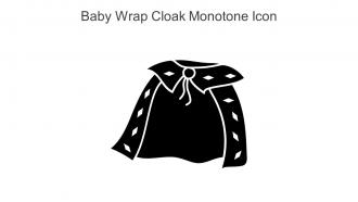 Baby Wrap Cloak Monotone Icon In Powerpoint Pptx Png And Editable Eps Format
