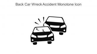 Back Car Wreck Accident Monotone Icon In Powerpoint Pptx Png And Editable Eps Format